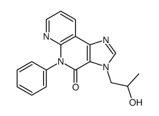 3-(2-hydroxypropyl)-5-phenylimidazo[4,5-c][1,8]naphthyridin-4-one结构式