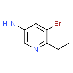 3-氨基-5-溴-6-乙基吡啶结构式