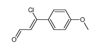 3-chloro-3-(4-methoxyphenyl)acrylaldehyde Structure