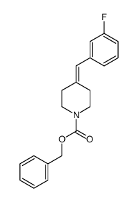 benzyl 4-(3-fluorobenzylidene)piperidine-1-carboxylate Structure