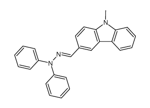 anti-9-methylcarbazole-3-carbaldehyde diphenylhydrazone Structure