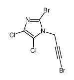 2-bromo-1-(3-bromoprop-2-ynyl)-4,5-dichloroimidazole Structure