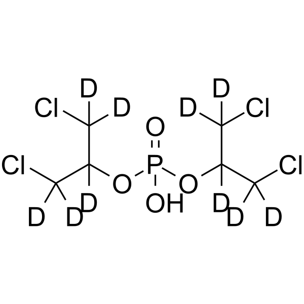 Bis(1,3-dichloro-2-propyl) phosphate-d10结构式