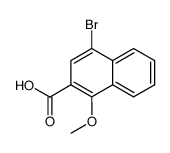 4-bromo-1-methoxy-naphthalene-2-carboxylic acid结构式