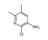 2-Chloro-5,6-dimethylpyridin-3-amine结构式