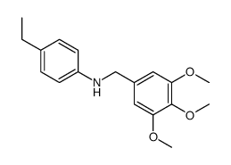 4-ethyl-N-[(3,4,5-trimethoxyphenyl)methyl]aniline Structure