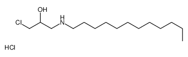 1-chloro-3-(dodecylamino)propan-2-ol,hydrochloride结构式