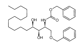 (2S,3R,4R)-1-(benzyloxy)-2-(N-(benzyloxycarbonyl)amino)hexadecane-3,4-diol Structure