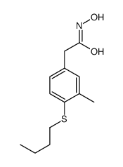 2-[4-(Butylthio)-3-methylphenyl]acetohydroxamic acid结构式