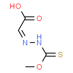 Acetic acid, [(methoxythioxomethyl)hydrazono]-, (Z)- (9CI) structure