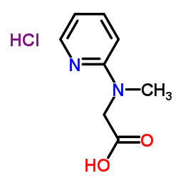 N-Methyl-N-2-pyridinylglycine hydrochloride (1:1)结构式