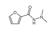 2-Furancarboxylicacid,2,2-dimethylhydrazide(9CI) Structure