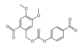 (4,5-dimethoxy-2-nitrophenyl)methyl (4-nitrophenyl) carbonate Structure