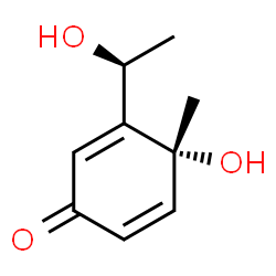 2,5-Cyclohexadien-1-one, 4-hydroxy-3-(1-hydroxyethyl)-4-methyl-, [R-(R*,S*)]-结构式