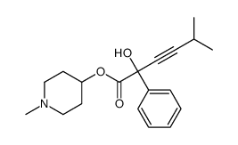 (1-methylpiperidin-4-yl) 2-hydroxy-5-methyl-2-phenylhex-3-ynoate结构式