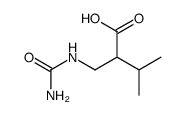 N-(2-Carboxy-3-methyl-butyl)-harnstoff结构式