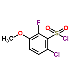6-Chloro-2-fluoro-3-methoxybenzenesulfonyl chloride Structure