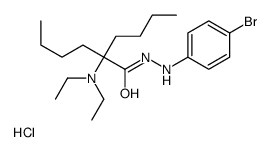 N'-(4-bromophenyl)-2-butyl-2-(diethylamino)hexanehydrazide,hydrochloride Structure