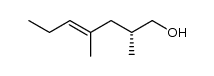 (2R,4E)-2,4-dimethylhept-4-en-1-ol结构式