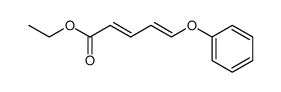 5-Phenoxy-pentadien-(2.4)-saeure-(1)-ethylester Structure