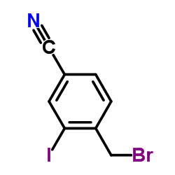 4-(Bromomethyl)-3-iodobenzonitrile Structure