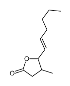 5-hex-1-enyl-4-methyloxolan-2-one结构式