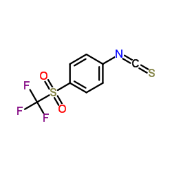 1-Isothiocyanato-4-[(trifluoromethyl)sulfonyl]benzene Structure