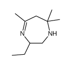 3-ethyl-5,7,7-trimethyl-1,2,3,6-tetrahydro-1,4-diazepine Structure