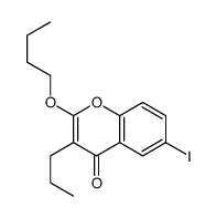 2-butoxy-6-iodo-3-propylchromen-4-one Structure