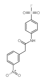 4-[[2-(3-nitrophenyl)acetyl]amino]benzenesulfonyl fluoride结构式