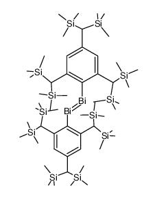 bis[2,4,6-tris(bis(trimethylsilyl)methyl)phenyl]dibismuthene Structure