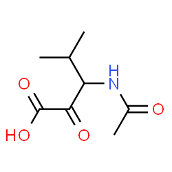 Pentanoic acid,3-(acetylamino)-4-methyl-2-oxo- Structure