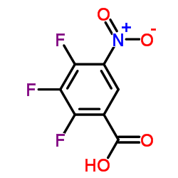 2,3,4-Trifluoro-5-nitrobenzoic acid structure