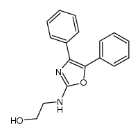 Oxazole, 4,5-diphenyl-2-((2-hydroxyethyl)amino)-结构式