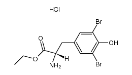 3,5-dibromo-L-tyrosine ethyl ester, hydrochloride Structure
