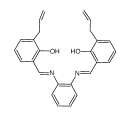 N,N'-bis(3-allylsalicylidene)o-phenylenediamine Structure