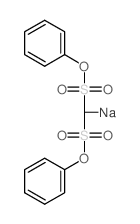 Methanedisulfonicacid, diphenyl ester, ion(1-), sodium (8CI) Structure