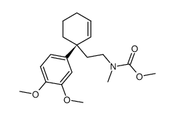 methyl (R)-(2-(3',4'-dimethoxy-3,4-dihydro-[1,1'-biphenyl]-1(2H)-yl)ethyl)(methyl)carbamate结构式