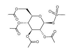 2,3,4,6-tetra-O-acetyl-β-D-glucopyranosyl methanethiolsulfonate Structure