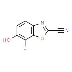 2-Benzothiazolecarbonitrile,7-fluoro-6-hydroxy-(9CI) structure