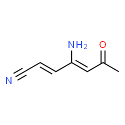 2,4-Heptadienenitrile, 4-amino-6-oxo-, (2E,4Z)- (9CI)结构式