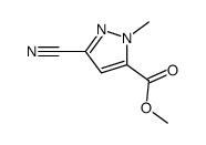 1H-Pyrazole-5-carboxylicacid,3-cyano-1-methyl-,methylester(9CI)结构式