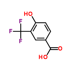 4-羟基-3-三氟甲基苯甲酸结构式