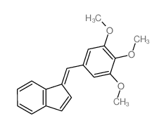 1H-Indene,1-[(3,4,5-trimethoxyphenyl)methylene]- Structure