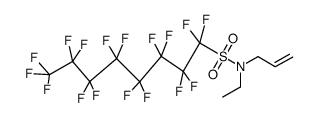 N-allyl-N-ethylheptadecafluorooctanesulphonamide结构式