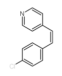 Pyridine,4-[2-(4-chlorophenyl)ethenyl]-结构式