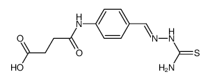 N-(4-thiosemicarbazonomethyl-phenyl)-succinamic acid Structure