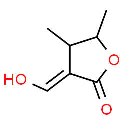 2(3H)-Furanone, dihydro-3-(hydroxymethylene)-4,5-dimethyl-, (3E)- (9CI) structure