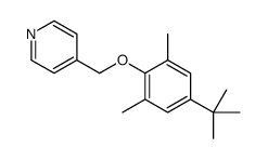 4-[(4-tert-butyl-2,6-dimethylphenoxy)methyl]pyridine结构式