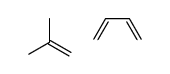 buta-1,3-diene,2-methylprop-1-ene Structure